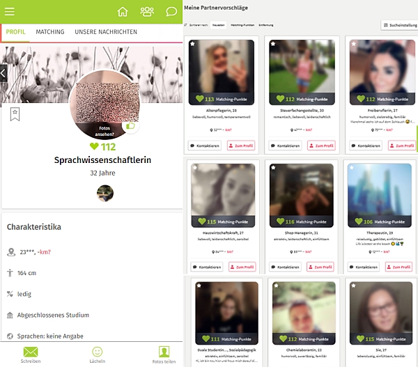 lemonswan app profil partnervorschlaege