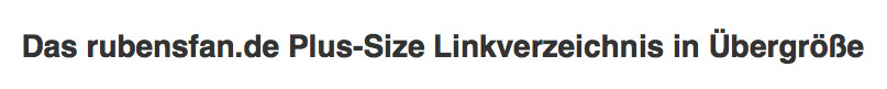 rubensfan.de Plus-Size Linkliste