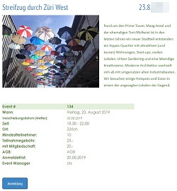 single ausflug events