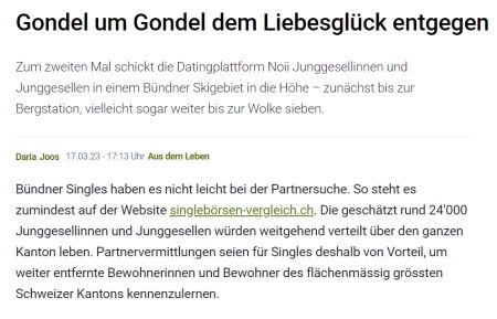 artikel singleboersen-vergleich.ch südostschweiz