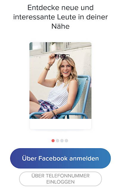 Tinder Anmeldung via Telefonnummer