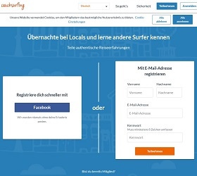 CouchSurfing Schweiz screenshot