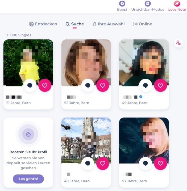LoveScout24: Ihre Kontaktvorschläge